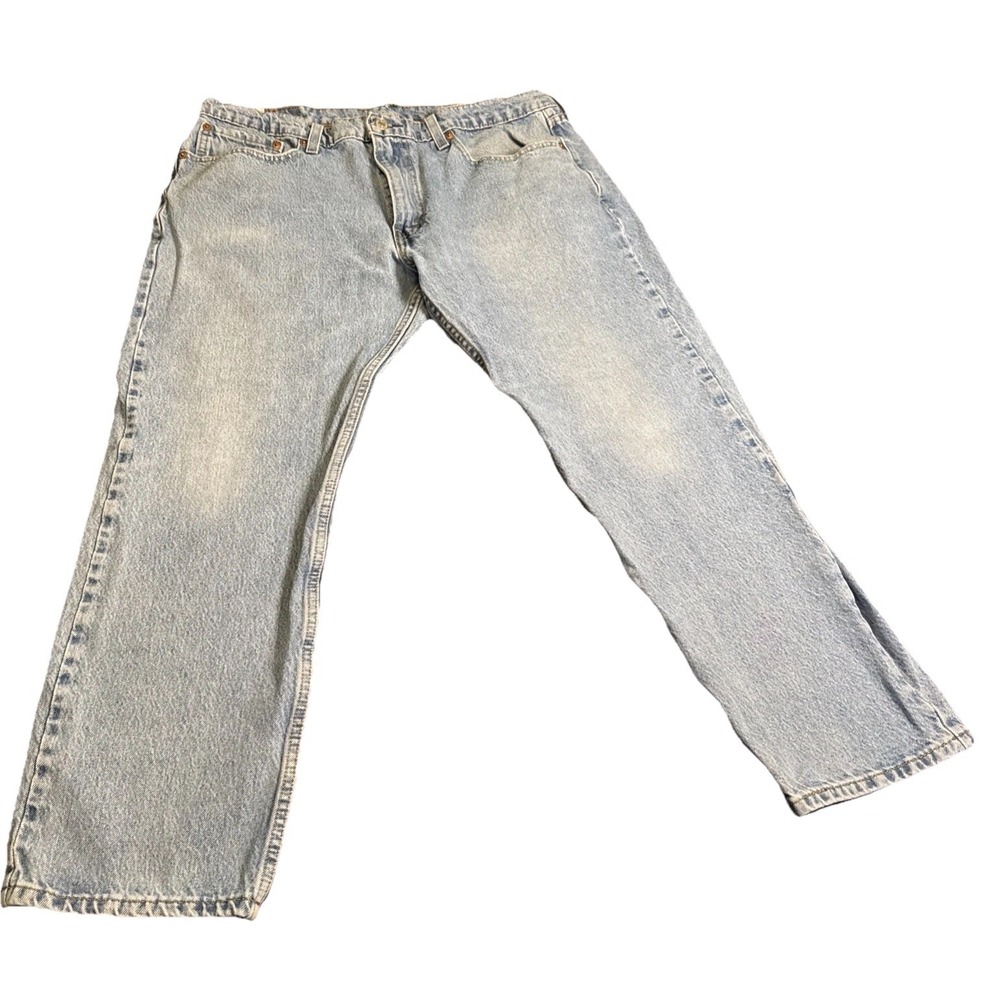 Levi's‎ 502 Men's Jeans 36x29 Light Wash Tapered Fit Denim Pants Casual Blue